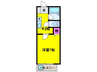 ロジュマン海塚 Ⅱの物件間取画像